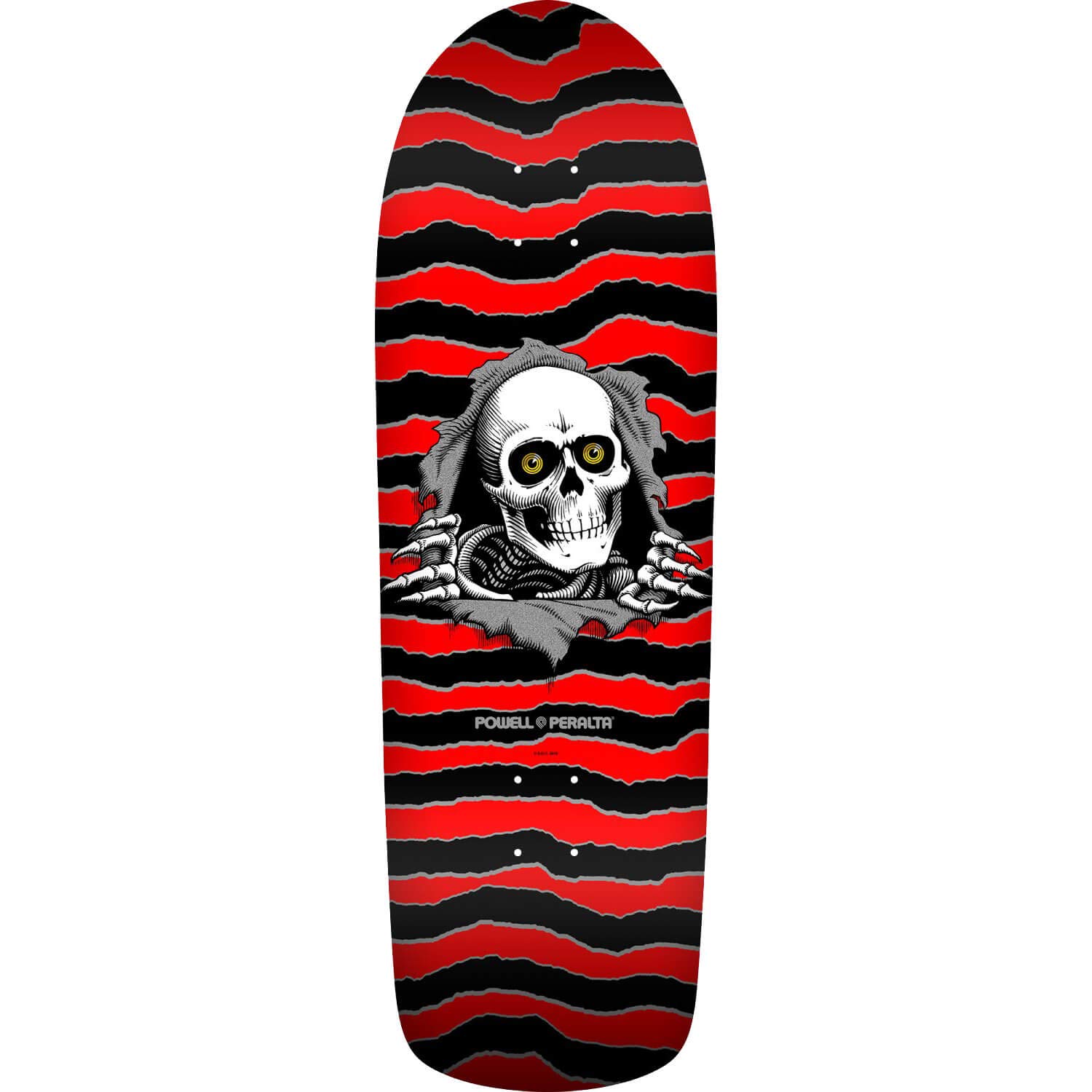 Powell-Peralta Old School Ripper Red/Black Old School Skateboard Deck - 10