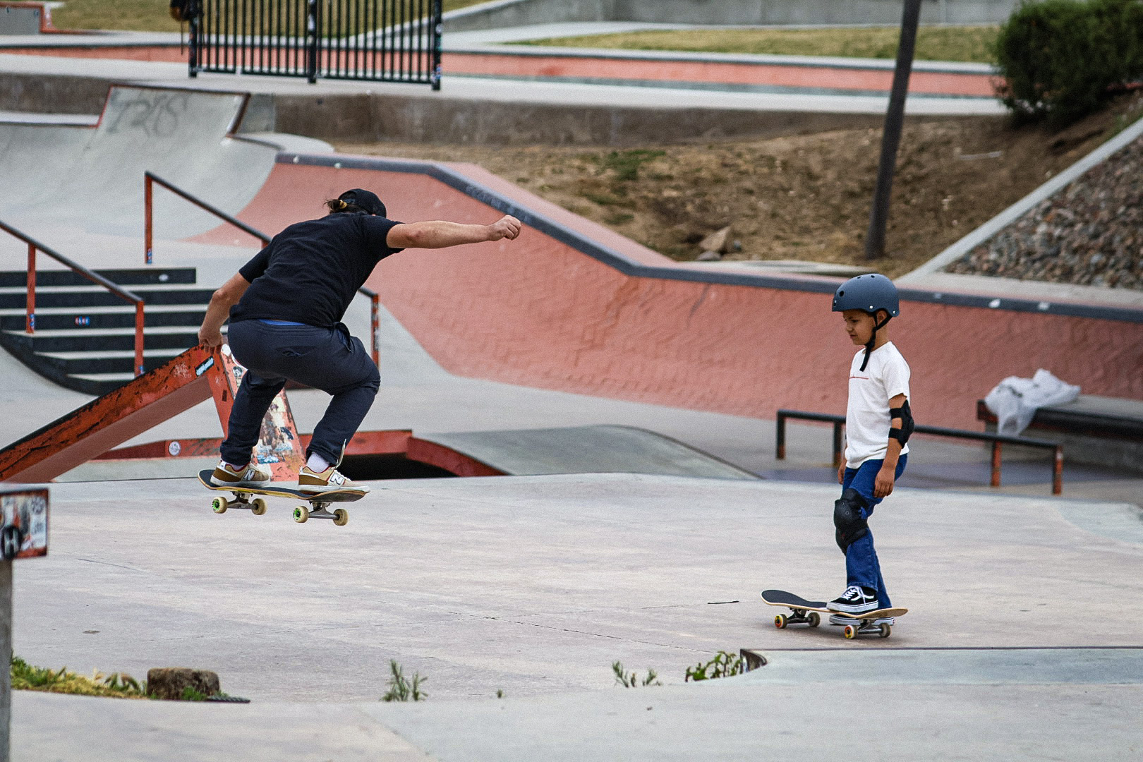 Mike coaching beginner stance